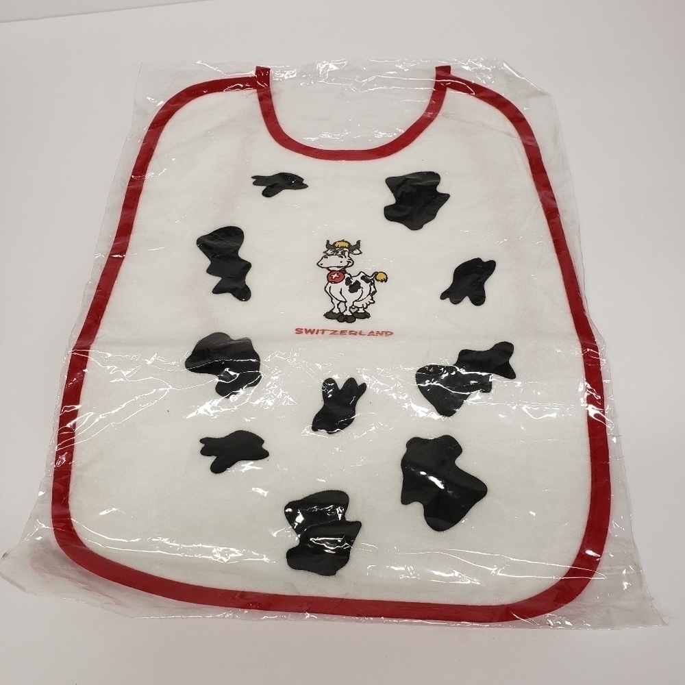 Switzerland Cow 10x13 Baby Bib